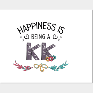 Happiness Is Being A Kk Wildflowers Valentines Mothers Day Posters and Art